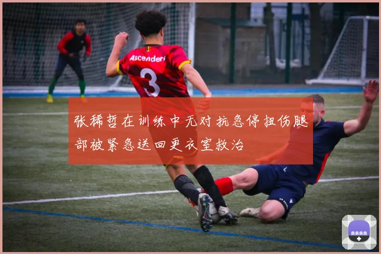 张稀哲在训练中无对抗急停扭伤腿部被紧急送回更衣室救治